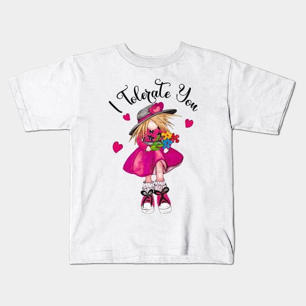 I Tolerate You Kids T-Shirt by Designs by Ira